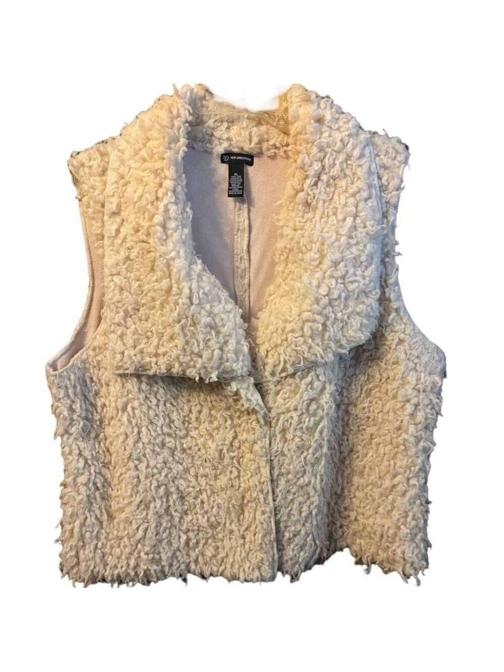 Women’s Cozy Faux Sherpa Vest - Size XL